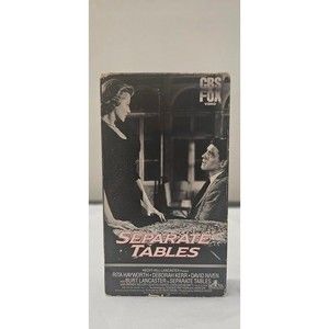 Separate Tables 1958 / 1987 VHS Release  Rita Hayworth Burt Lancaster CBS/Fox